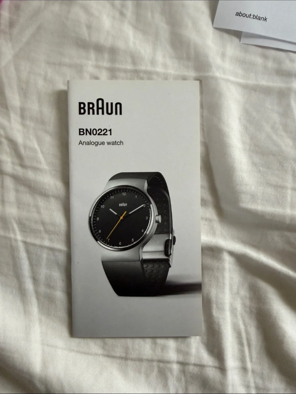 Braun BN 0221 Classic Black Minimalist Analog Watch - Black
